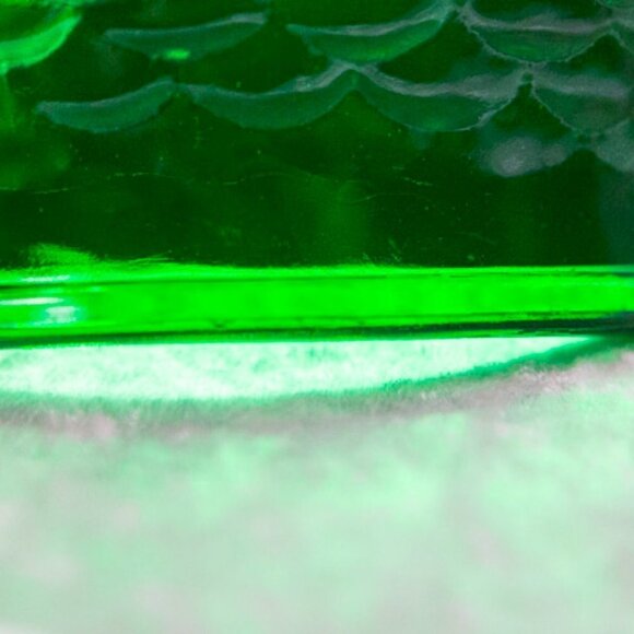 BEAUTIFULVINTAGE E.O. Brody Green Glass Planter Vase 1960s - Picture 6 of 7